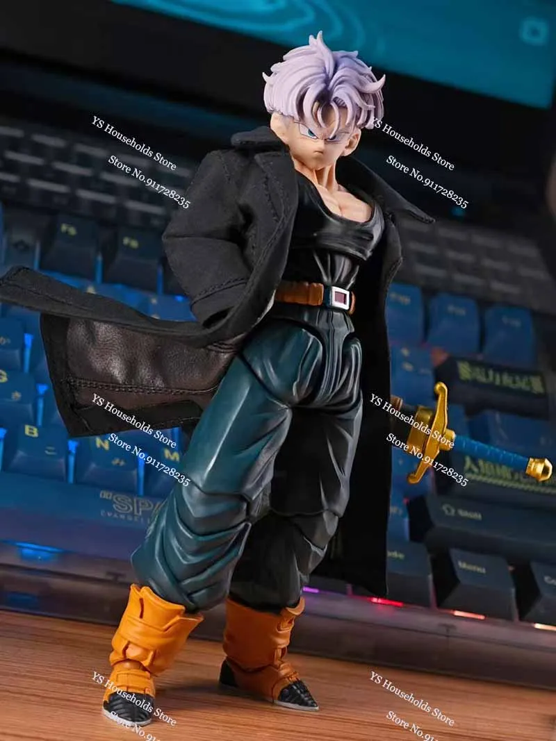 1/12 troncs Figure sans manches à manches longues conception Mini coupe-vent manteau jouets vêtements accessoire pour Dragon Ball 6 "soldier décor