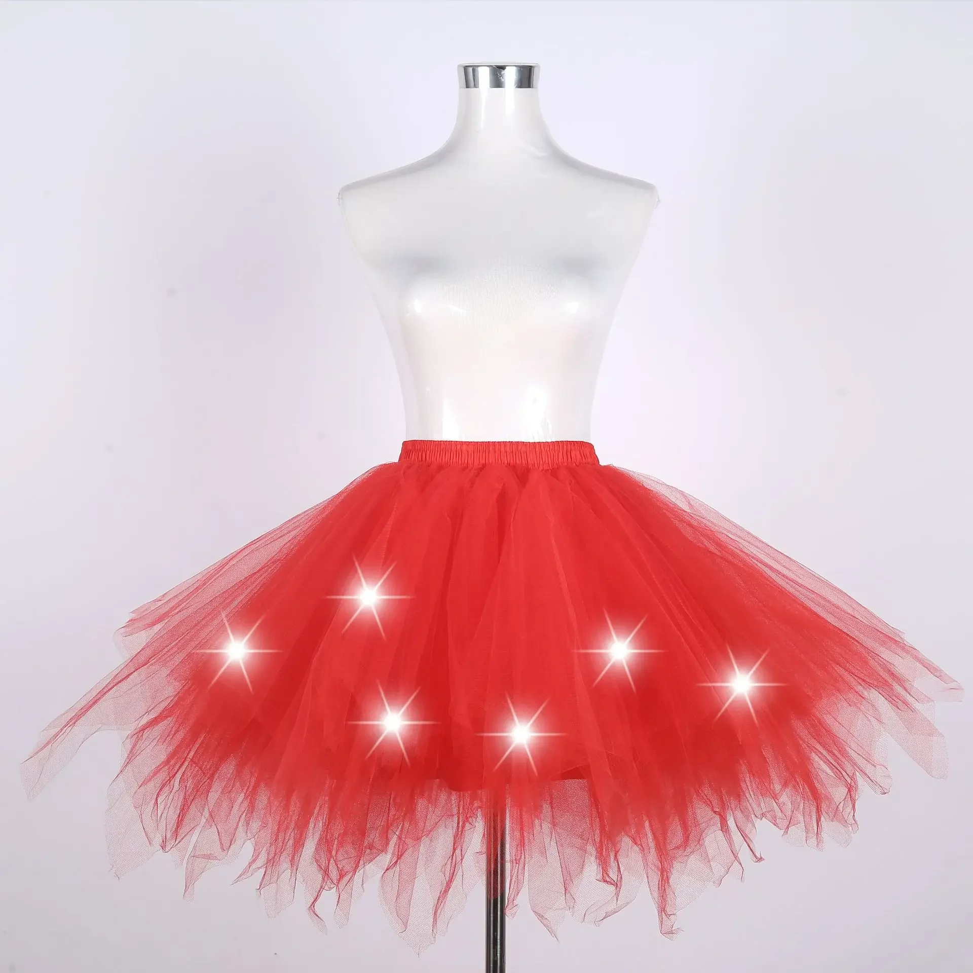 

Light Up Glowing Children's Girls Performance Dress Puffy Skirt Anime Lolita Cosplay Costume Ballet Dance Wedding Festival