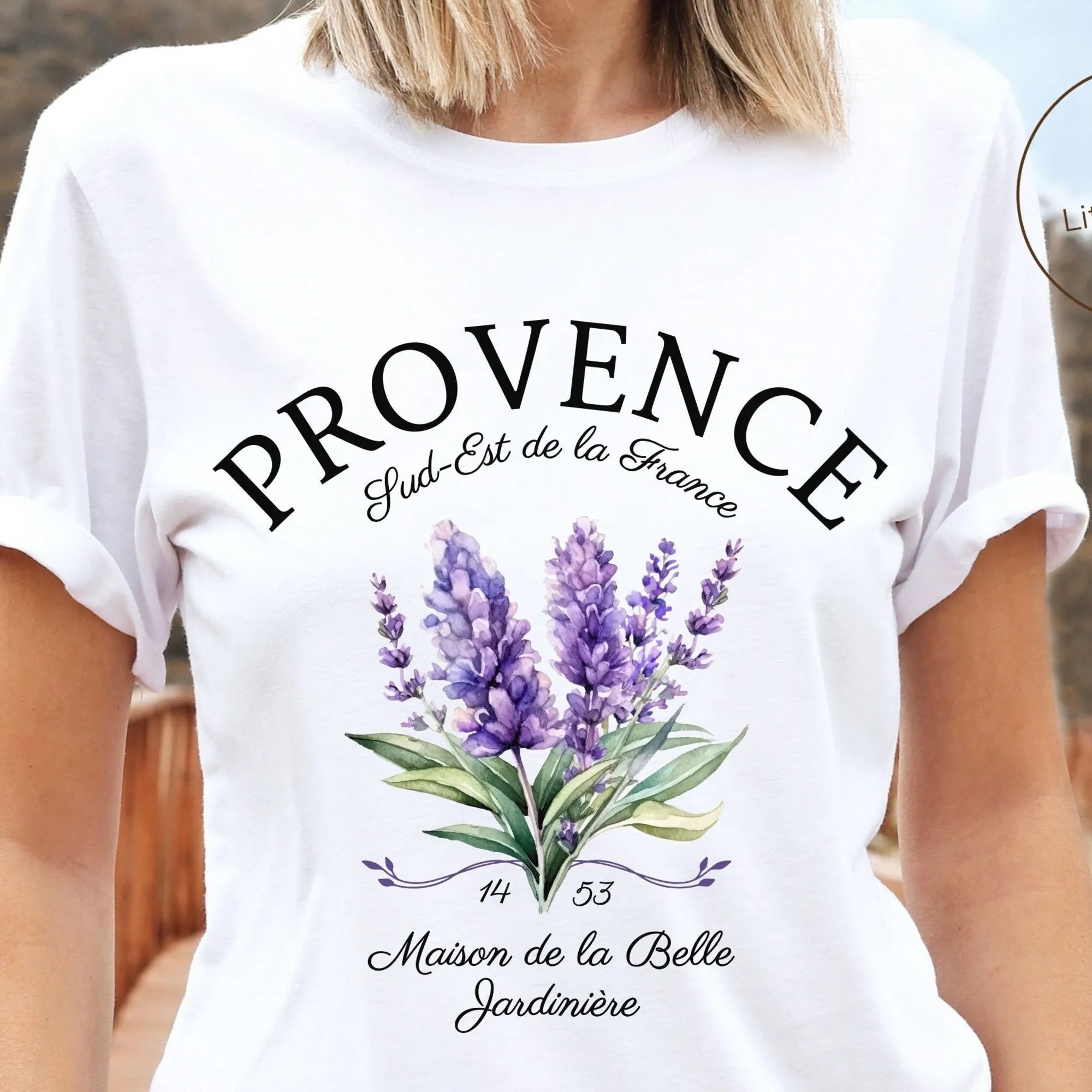 Provence France Shirt, Lavender Cote d'Azur T-shirt, French Riviera Tee