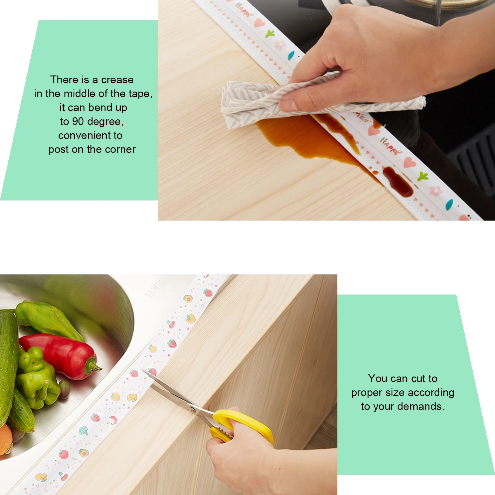 

2 Rolls Waterproof Caulk Strip for Bathtub Sink Bathroom Kitchen Seam Sticker Caulk Strip Tape Easy Clean