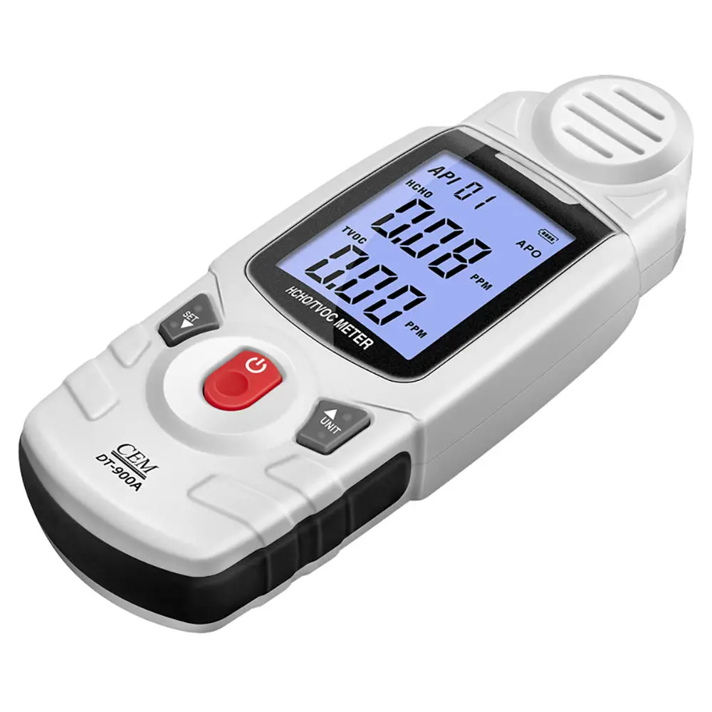 CEM DT-900A Дисплей в реальном времени Детектор загрязнения воздуха Тестер Формальдегид HCHO TVOC Измеритель для домашних газоанализаторов общественного пространства
