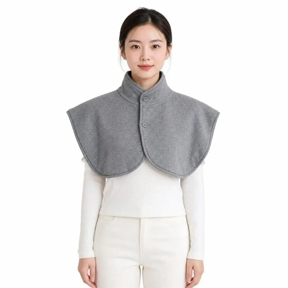 Breathable Shoulder Warmer Pad Thickened Easy To Wear Thermal Shoulder Wrap Protector High Neck Warm Neck Cover Cold Protection