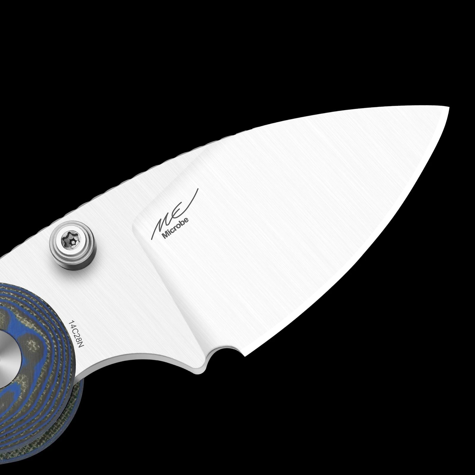 มีดพับคิเซอร์ ไมโครบี รุ่น V2742A1/A2/A3/A4/A5/A6 ใบมีด 14C28N ด้ามอลูมิเนียม/ไมคาร์ต้า/G10 มีดสำหรับตั้งแคมป์กลางแจ้ง