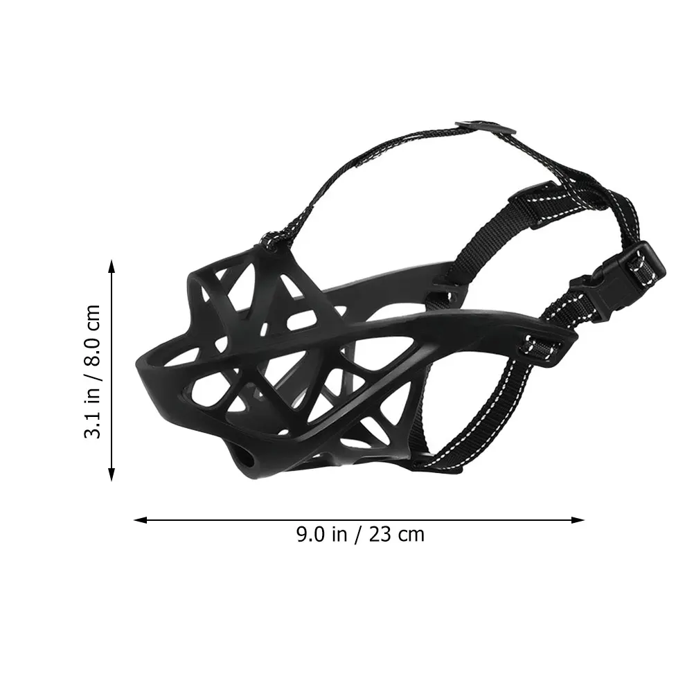 

Adjustable Silicone Dog Pet Mask For Large Small Dogs Anti-Bite Puppy Mouth Cover Wear-Resistant Tpr Material Basket