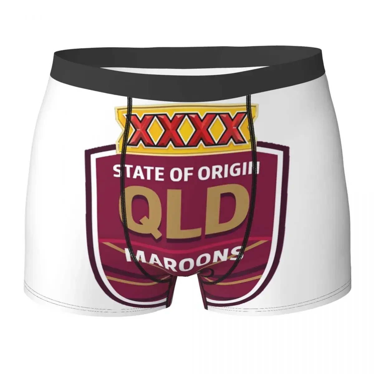 

Трусы-боксеры, шорты Exelent Queensland Maroons, дизайнерские трусы, мужское удобное нижнее белье для мужчин, подарок бойфренду