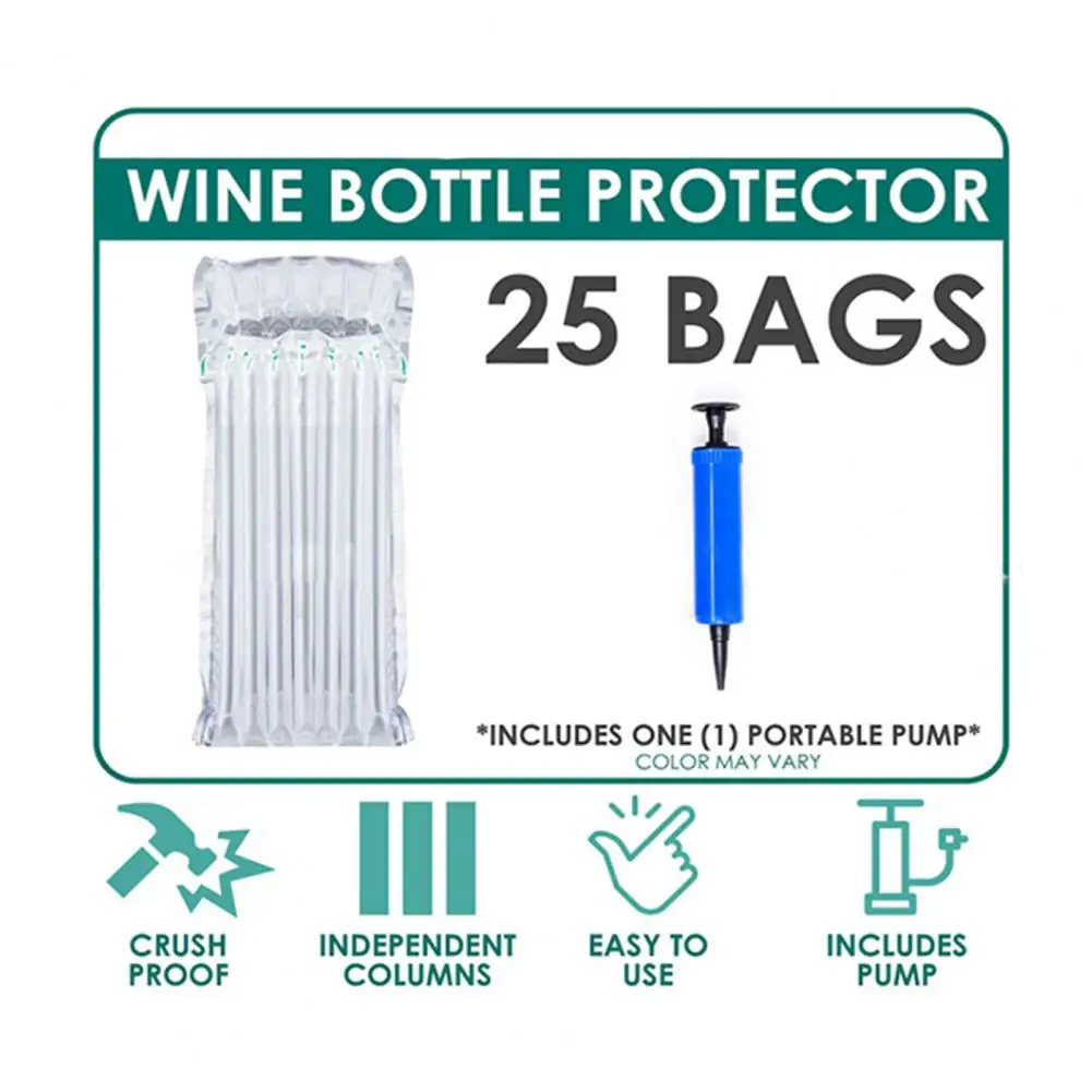 Air Column Wine Bottle Protector Travel Wine Bags Travel-friendly Wine Bottle Protectors Impact-resistant Bags for Safe