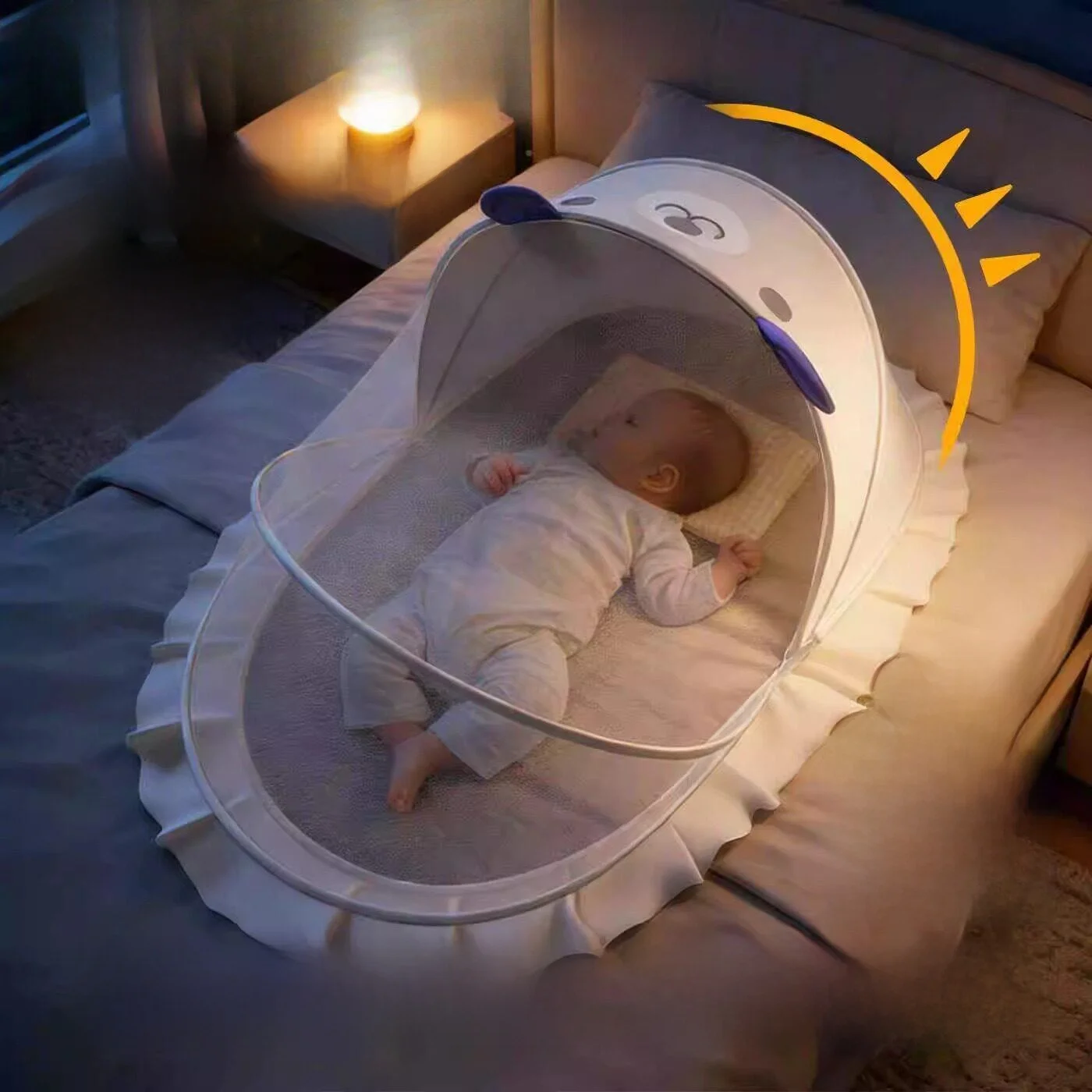 baby-mosquito-net-cover-full-face-foldable-baby-sleeping-shade-universal-newborn-mosquito-net-breathable-nylon-top-mosquito-p