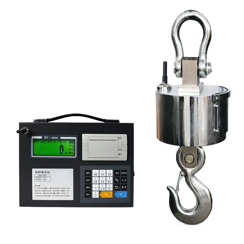 

OCS-10T Printable Crane Scale 10 Tons Hook Scale Electronic hook Scale Driving crane scale scale