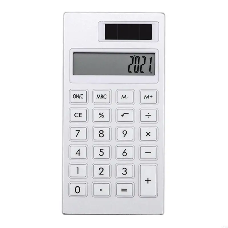 G8TA 12Digits Small Calculator Lightweight Desk Essential Calculators Solar Power