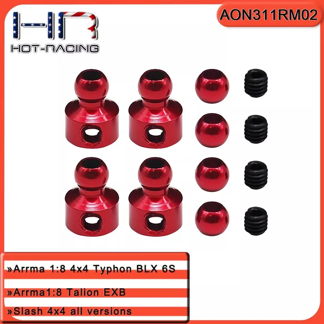 

HR Arrma 1/8 4x4 Tyrone, typhoon aluminum alloy anti roll bar ball head