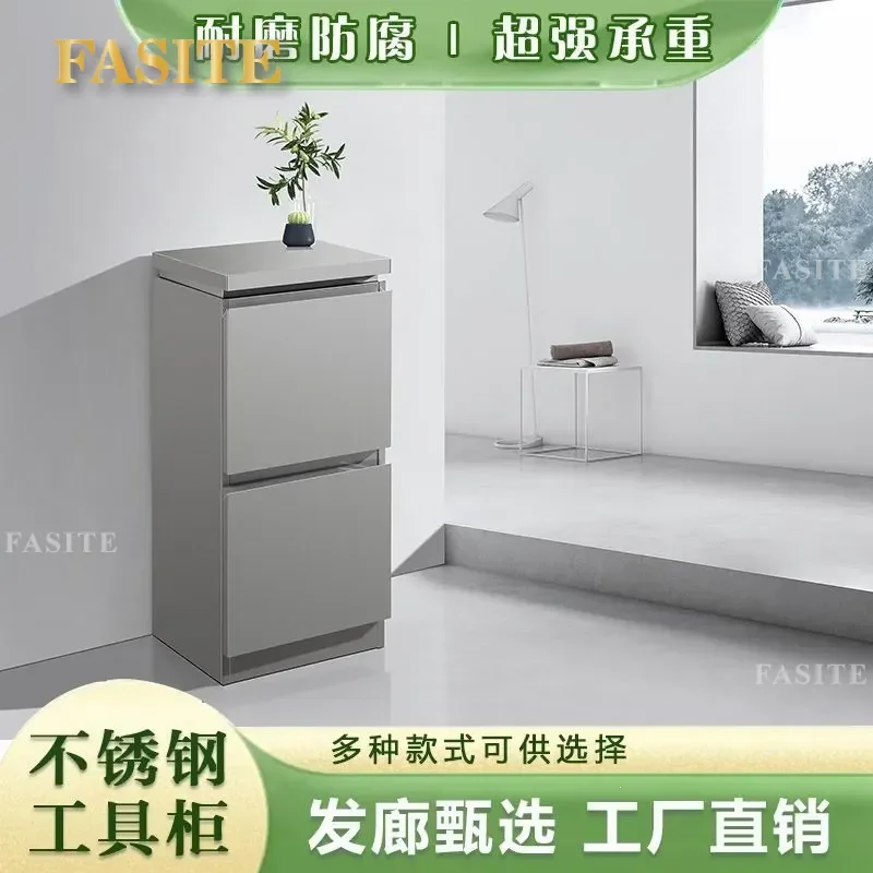 For Hair Stainless Steel Haircut Cabinet Storage Rack Cart Simple Barber Tool Trolley with Wheels Space Saving