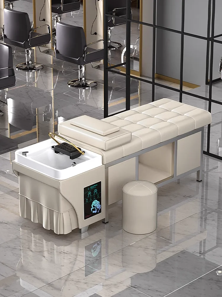 High Quality New Shampoo Chair Can Wash Hair and Pedicure with Foot Basin, Head and Legs Can Be Stretched with Fumigation
