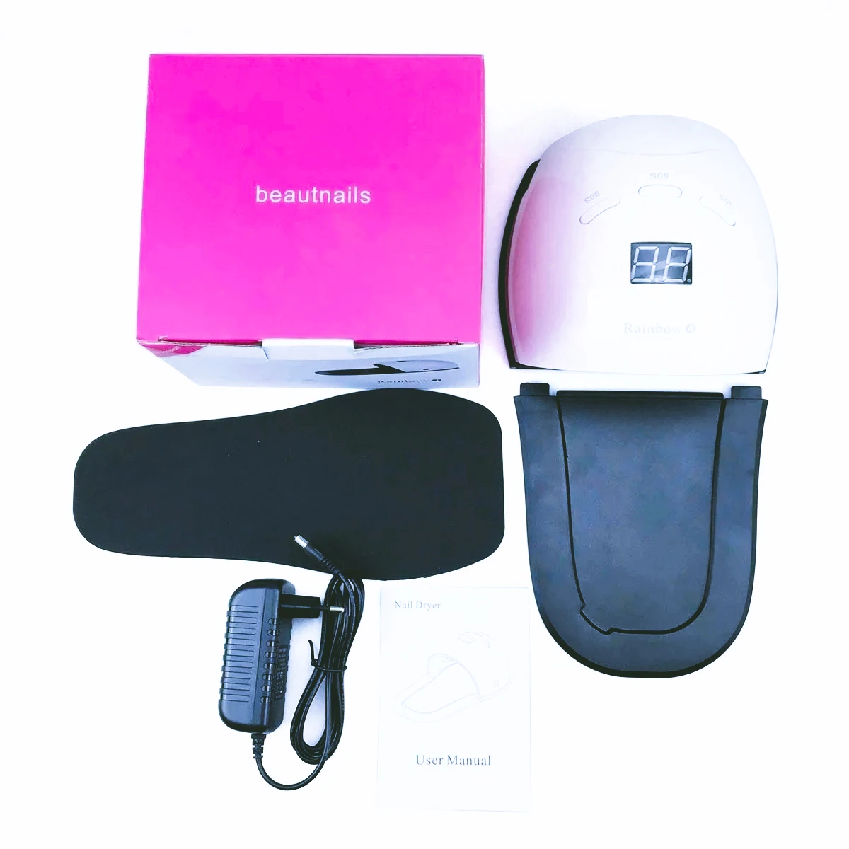 2026 High Power Large Space UV LED Nail Lamp Gel Curing Phototherapy Dryer for False Wearing Nails Salon Manicure Tool