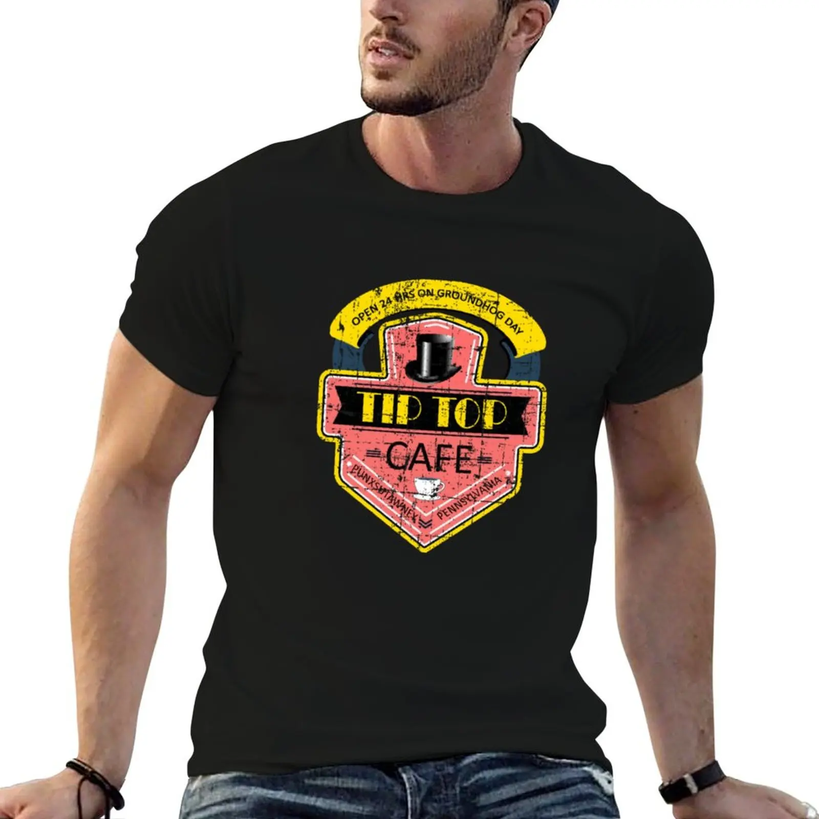 

Tip Top Cafe: Groundhog Day T-Shirt t shirt man casual t shirts with prints funny t shirts man T-shirt