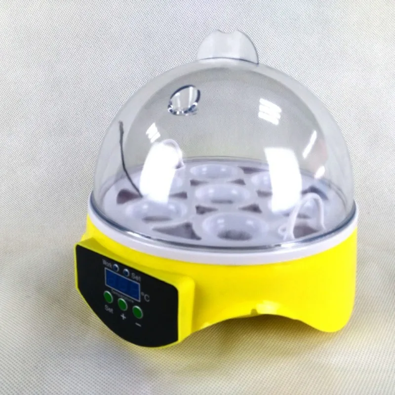 Intelligent 7-Egg Incubator Small Automatic Hatching Machine for Household Use with LED Display Temperature Control