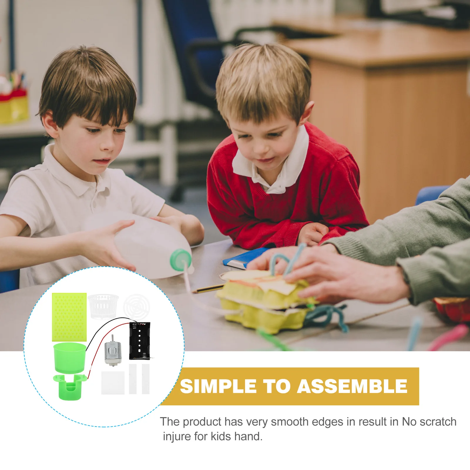 

2 Pcs Science Experiment Equipment Smart Toy Plastic Earthquake Alarm Intelligent Suite Manual Kids Child