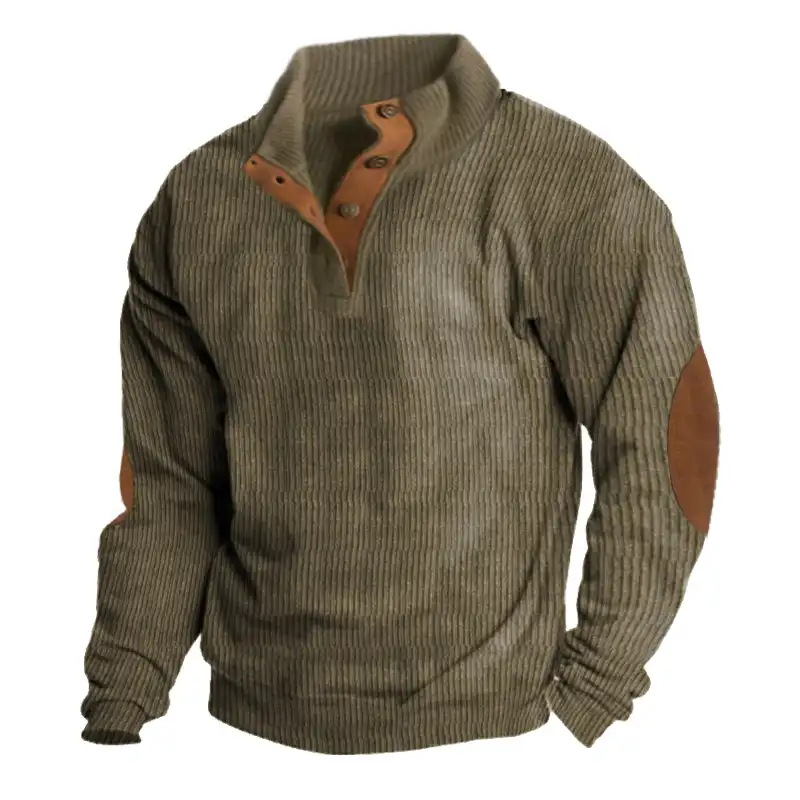 2023 Men's Outdoor Tactical Sports Sweatshirt Hoodless sweatshirt Workout Lightweight Gym Athletic Sweatshirt Fashion Pullover