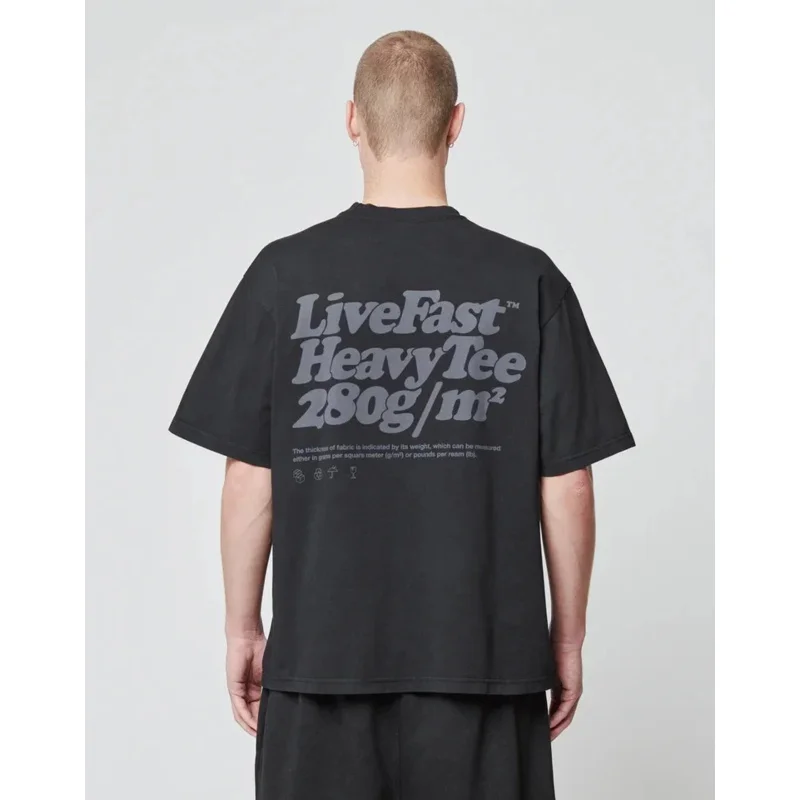 Kaus Longgar Goth Punk Mode Hip-Hop Jalanan Amerika Pria Lengan Pendek Ukuran Besar Kasual Huruf Retro Y2K Harajuku Wanita