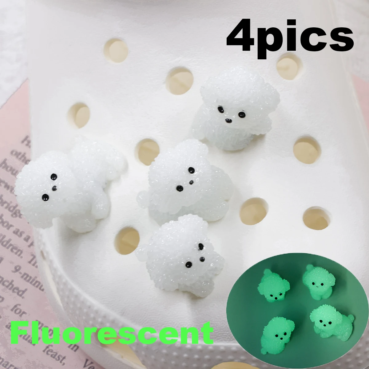 Luminescence Shoe Charms for Clogs  Colors DIY Accessories Cute & Edgy Puppy Turtle Pig Turtle Ghost Decor Fashion For Sandals