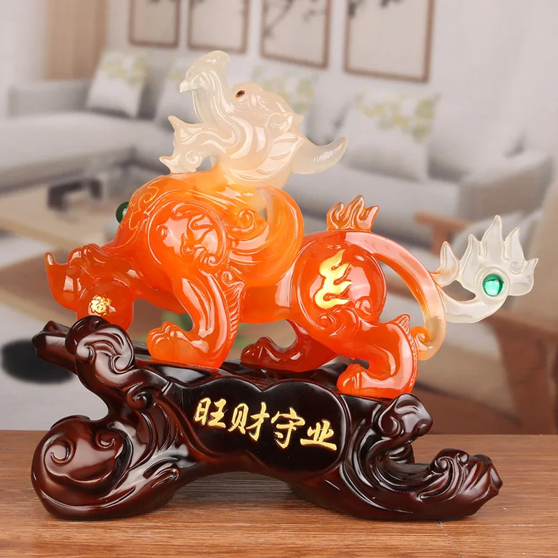 Fengshui Zhaoci Wealth Pixiu Ornaments  House Home Living Room Tv Cabinet Wine Cabinet Decor Housewarming Gifts Ornaments