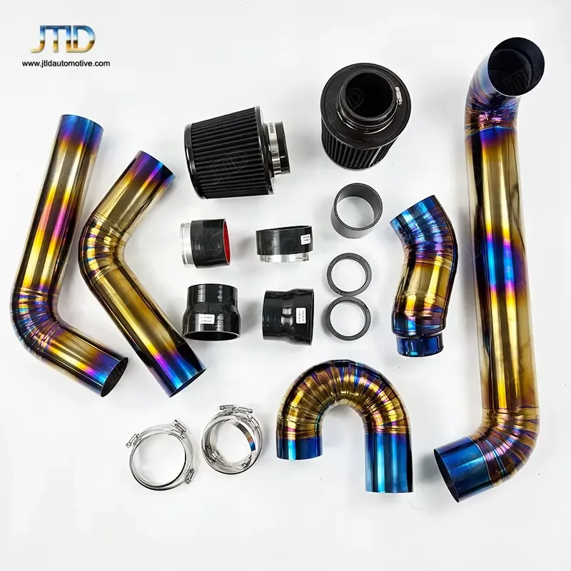 JTLD Titanium Alloy Burnt Gold Intake Pipe System for BMW for BMW S58 Engine G8X M3 M4 Intake Front Mount Pipes