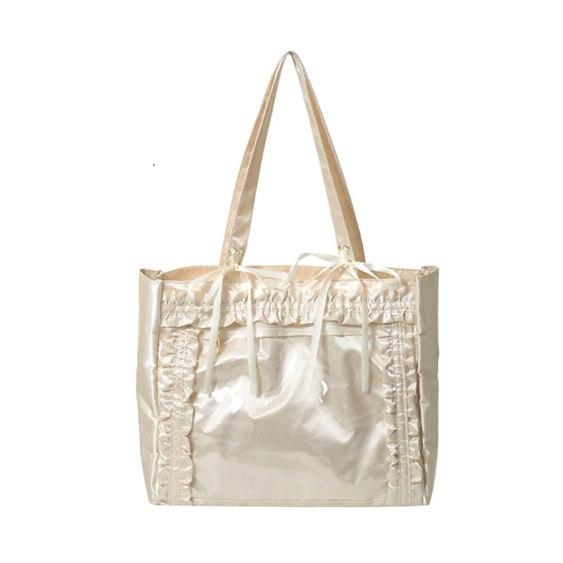 

E8FB Itabag Shoulder Bag Transparent Pocket Messengers Bag Women's Ita Bag Toted Bag