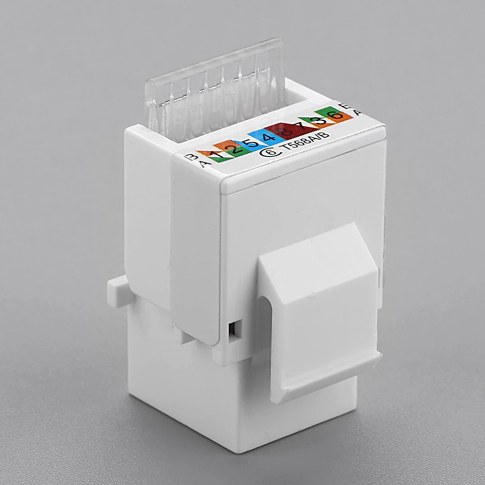 Сетевой стандарт UTP, разъем RJ45, информационный разъем, компьютерный выходной кабель-адаптер Keystone Jack