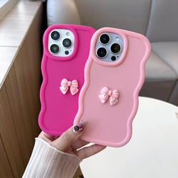 3D Pink Cute Butterfly Candy Wavy Silicone Case For Huawei Honor X8 X8a X6s X6 4g 5g X8b X7 X7a X7b 90 70 Magic 5 6 Lite Cover