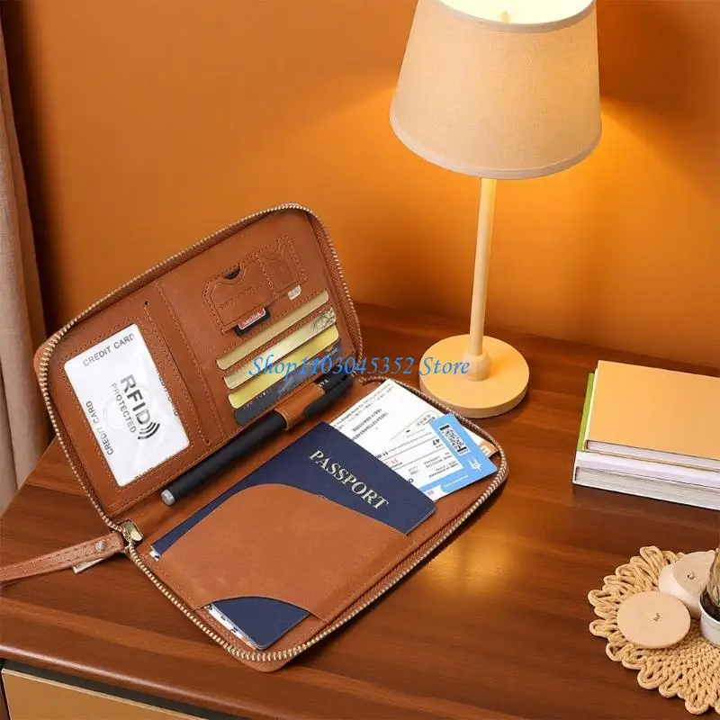 Case Case Cover Cover Travel Wallet Pu Leather Card Case Accessories for Women and Men