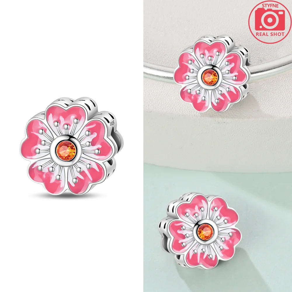 Sunflower Safety Original Charms Silver Plated Beads for Bracelets & Keychains