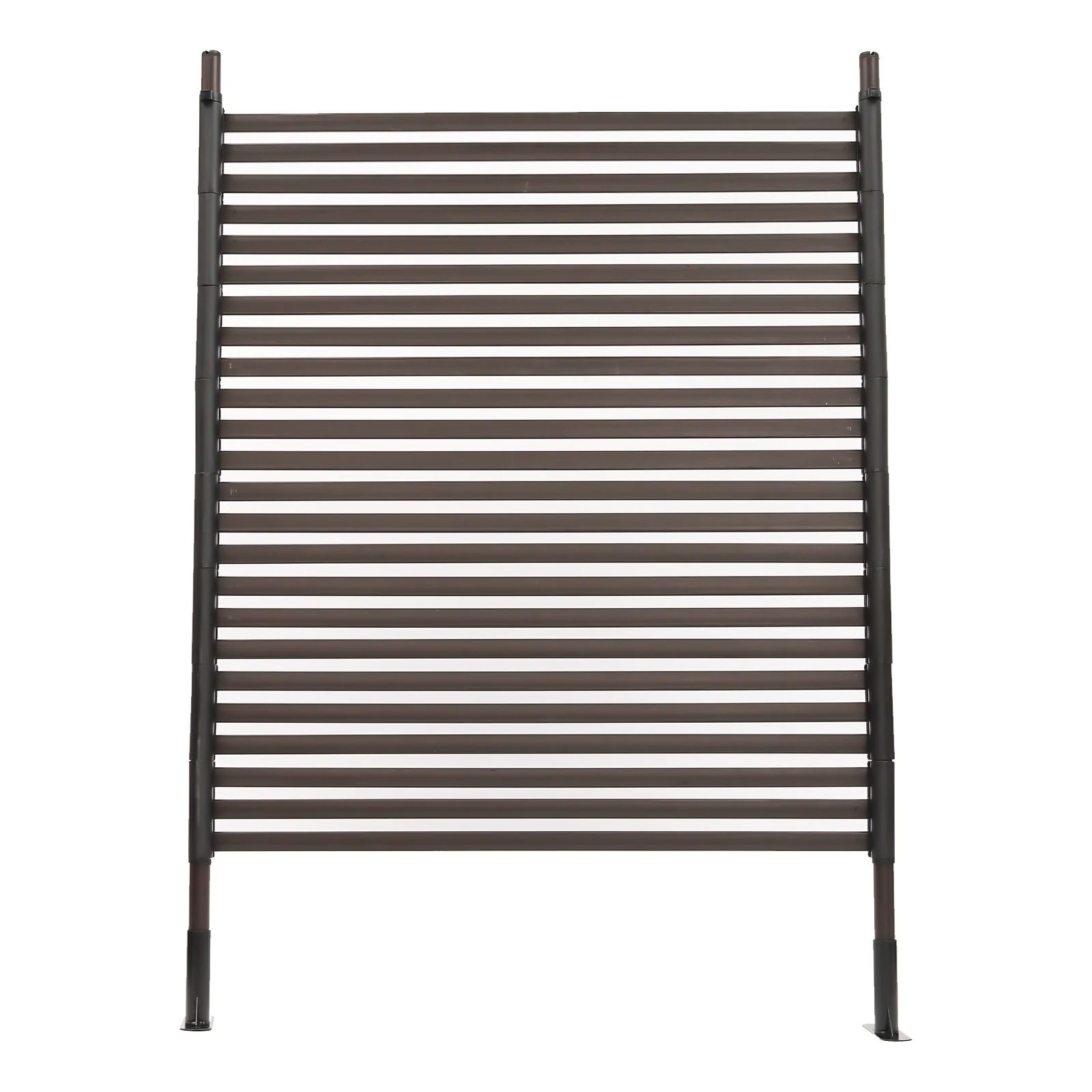 

Outdoor Indoor Privacy Steel Fence Screen and Panels with Stand, Freestanding Decorative Privacy Screen for Patio Balcony Garden