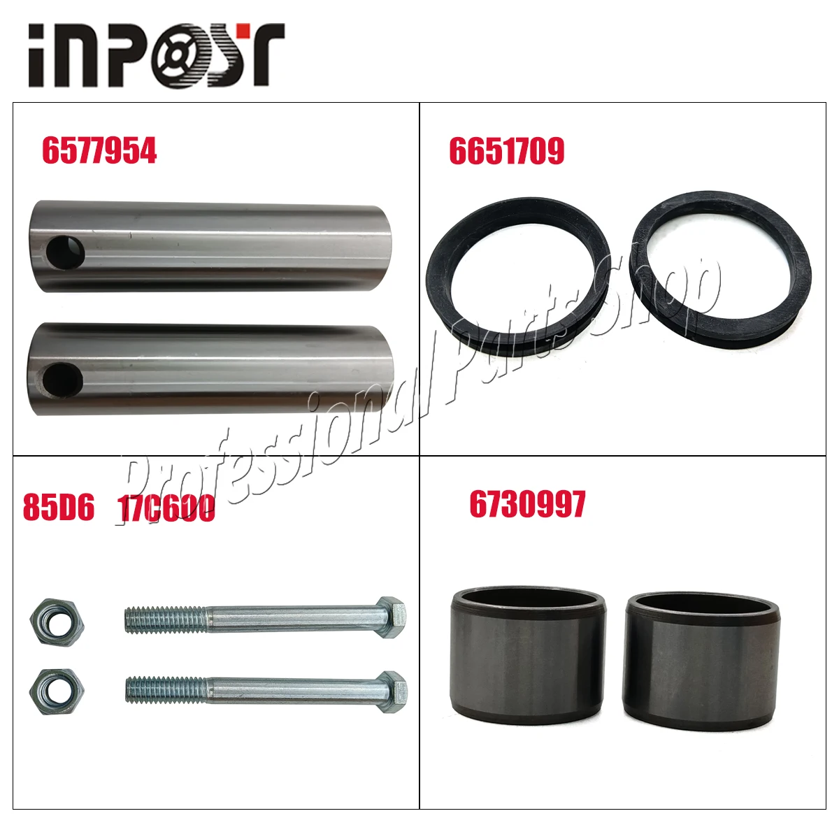 Pin and Bushing Rebuild Kit for Bobcat T550 T590 T595 S570 S590 S595 S510 S530 773 S150 S160 S175 S185 T180 T190