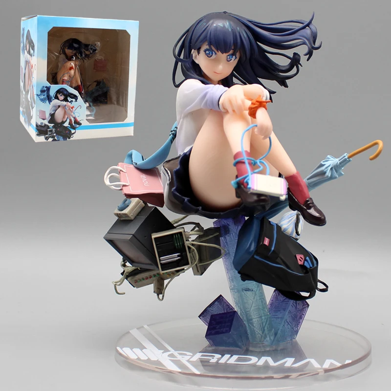 18cm Anime Takarada Rikka SSSS.GRIDMAN Figures Takarada Rikka Action Figures PVC Collection Model Ornamen Toys Birthday Gifts