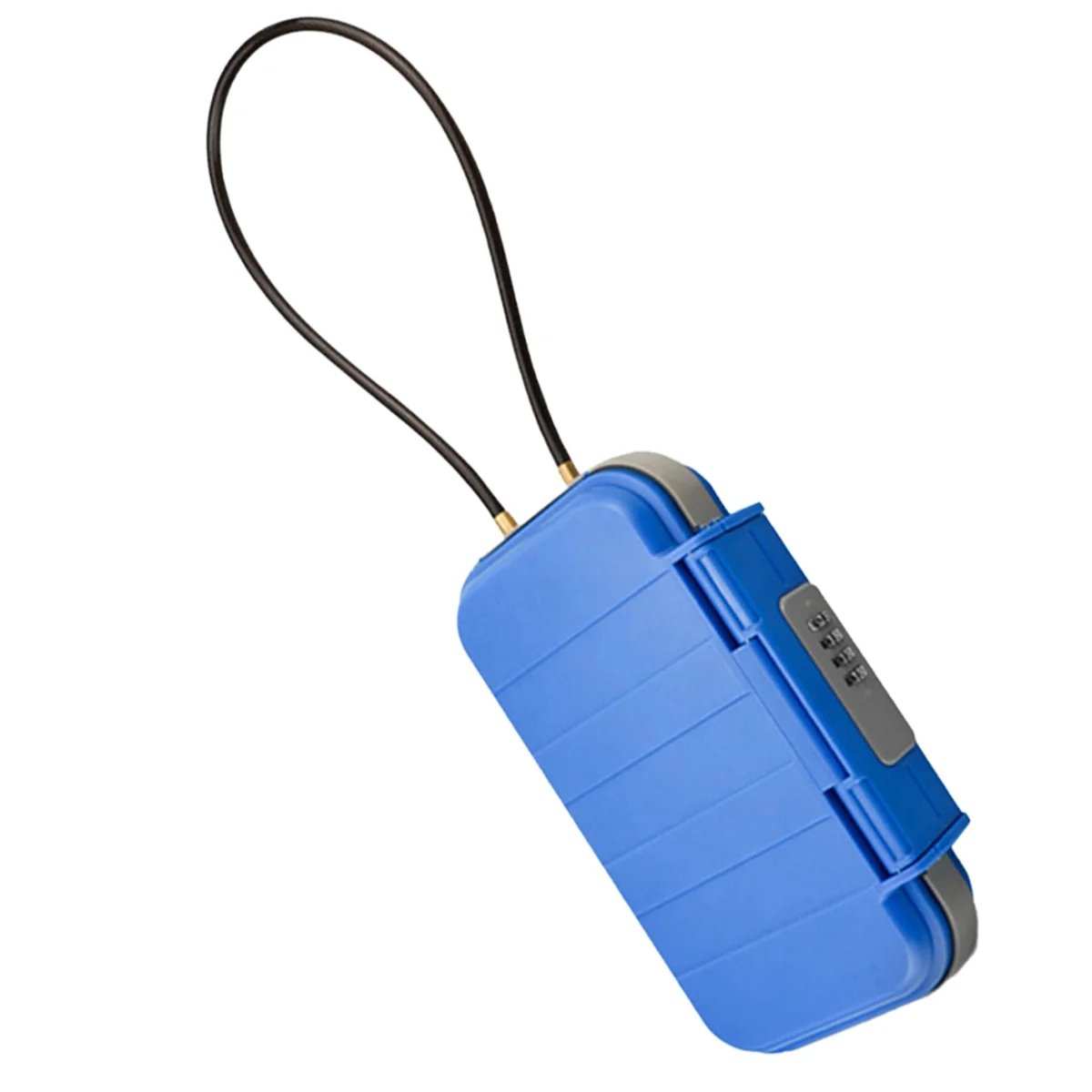 N18R Portable Safe BoxTravelSafe Box Large Capacity Security Lockbox Code Waterproof Key Lock Box with Removable Cable Handle