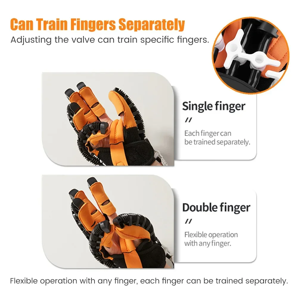 Finger Rehab Trainer Rehabilitation Roboter Handschuhe Hand Physiotherapie Ausrüstung für Hemiplegie Arthritis Dysfunktion Erholung