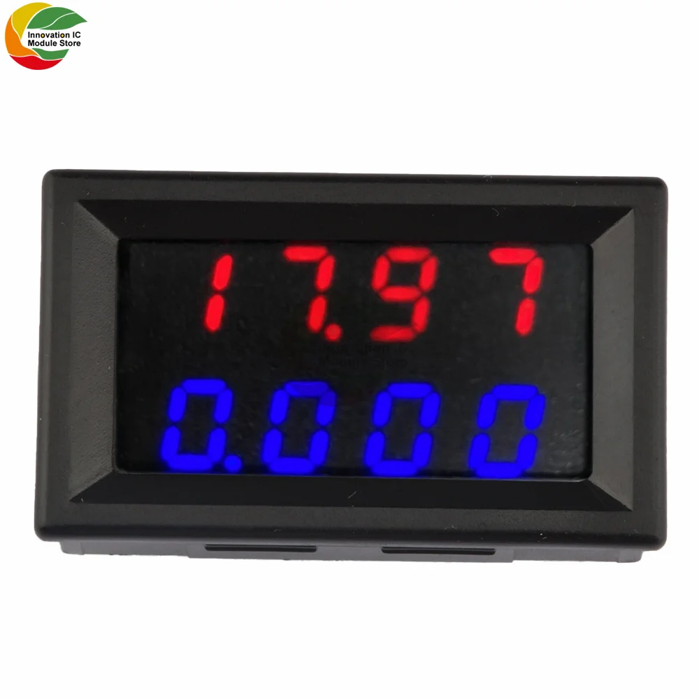 DC/0-500V/10A Four-current Voltmeter Red and Blue Five-wire Voltage and Current Adjustable Digital Display Current and Voltmeter