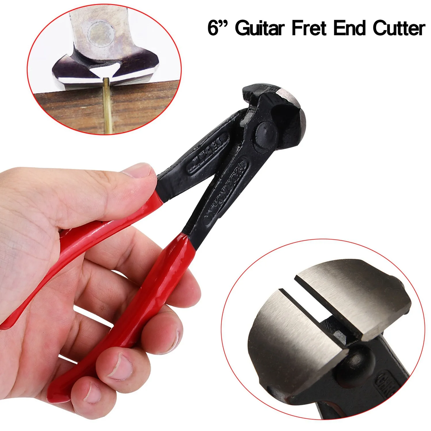 6-Inch Guitar Pincer Cutting Pliers Stringed Instrument Cutter Luthier's Tool Fret End Cutter
