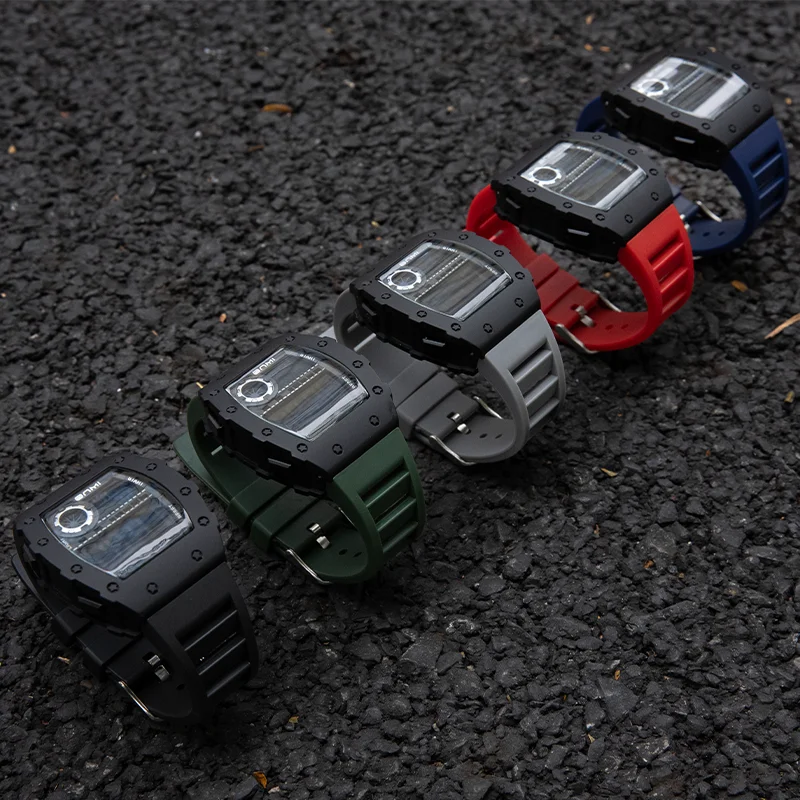 Orologio sportivo da uomo Cronometro multifunzionale Quadrante digitale Orologi elettronici per uomo Orologio luminoso impermeabile da esterno Regali