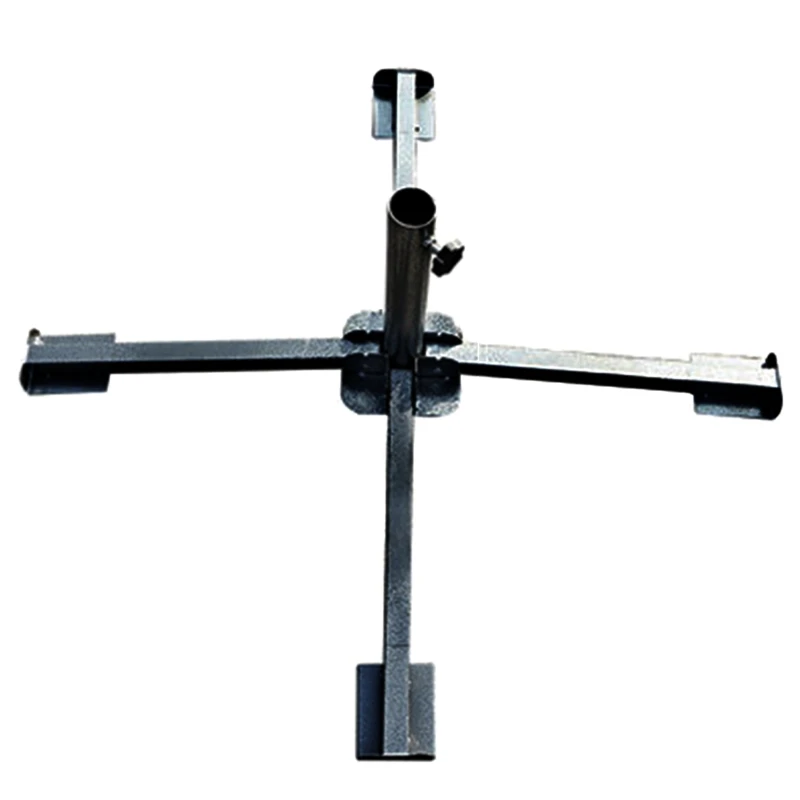 for Cross Outdoor Umbrella Base Sunshade Anchor Metal Adjustable Foldable for 3.2 to 3.8cm Diameter Umbrellas Beach Stand