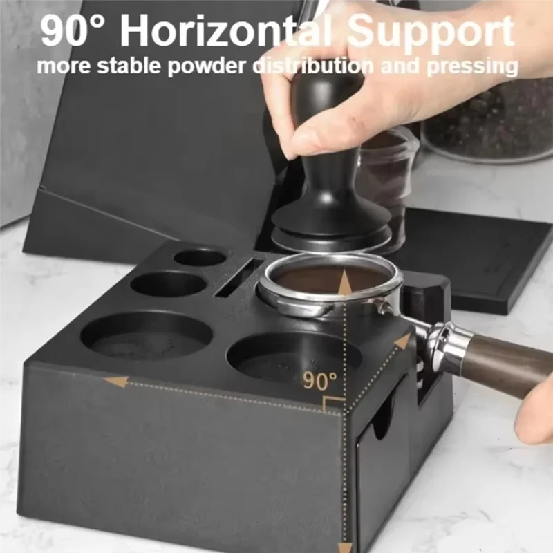 

A38Q-Espresso Tamper Holder Station Multifunctional Coffee Storage Box Coffee Accessories