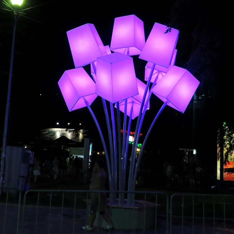 Colorful Outdoor Landscape Decorative Lights Waterproof Atmosphere Lighting for Square Park Garden Festival Party