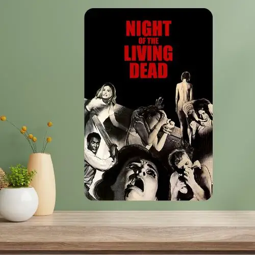Night of the Living Dead Classic Movie Metal Poster Sign