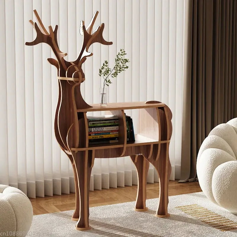 

Creative Elk Bookshelf Animal Modeling Living Room Bedroom Study Decoration Pieces