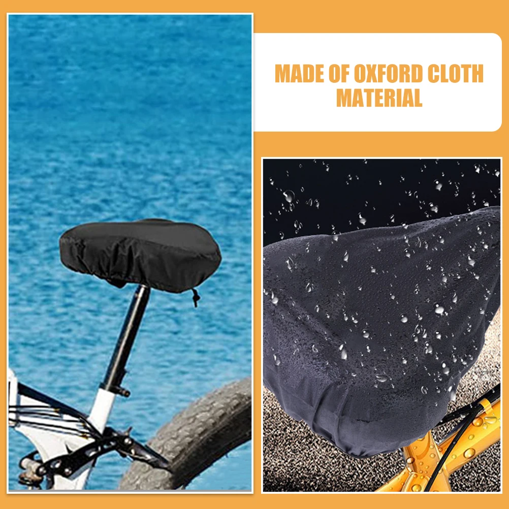 

2pcs Bike Seat Cover Waterproof Oxford Cloth Cycling Saddle Rain Covers for Mountain Folding Road Bikes Bicycle Seats