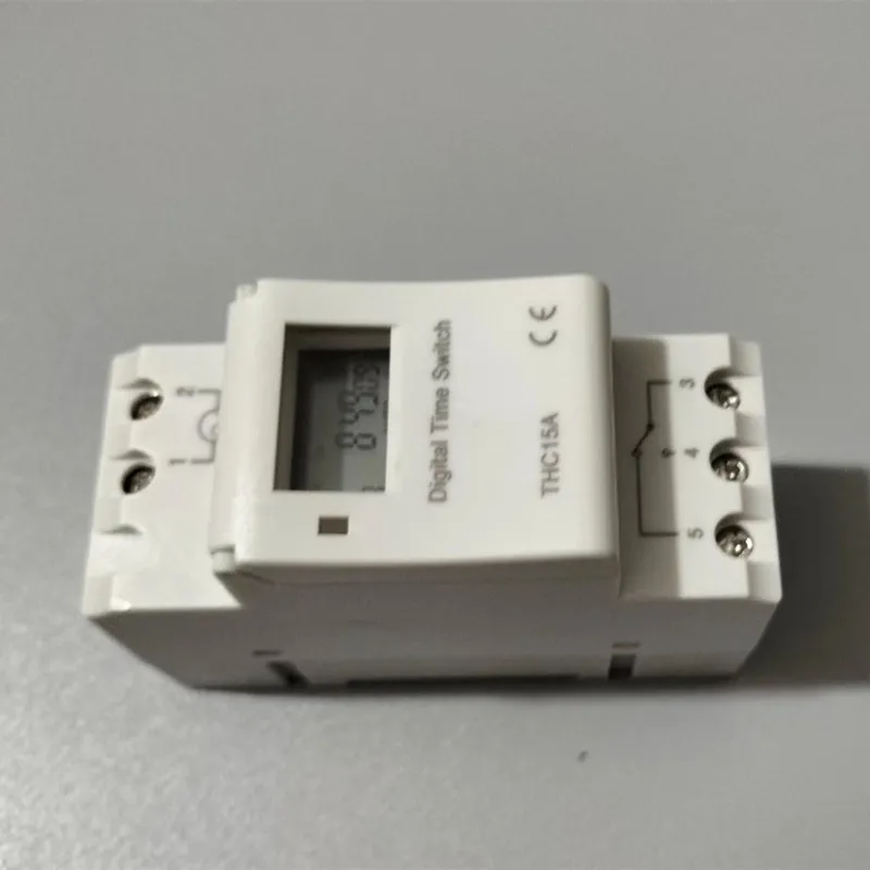 1Piece AHC15A THC15A Daily/Weekly Programmable Din Rail Digital Timer Time Switch Relay 25A 16A 220V AC 230V 110V/ DC 24V 12V