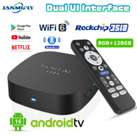 2025 New T1+ 8K HD TV Box Android 16.0 RK3518 Quad Core 8GB RAM 128GB ROM Dual Wifi 2.4G/5.8G Home Theater Media Player