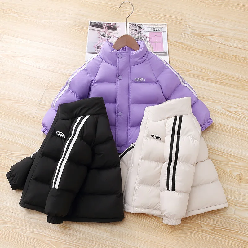 

Children's clothes 2025 new style thickened down clothes boys and girls cotton-padded jackets and coats for both children