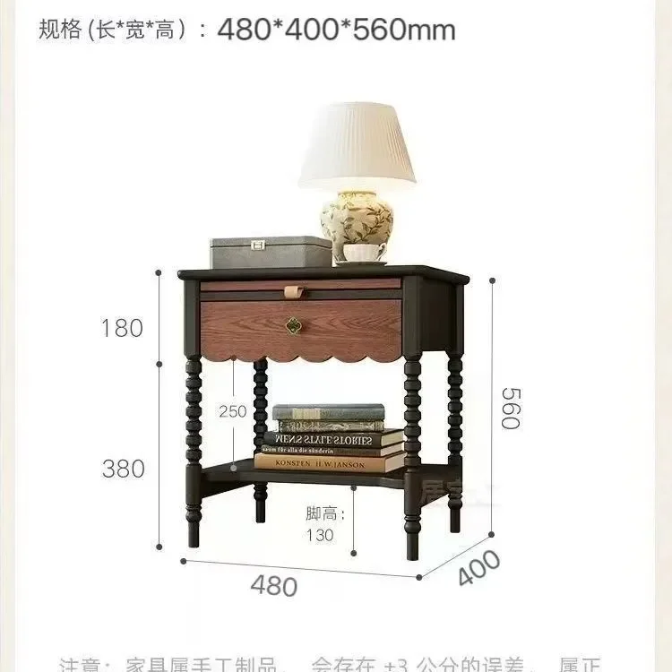 

French, Retro, Shelves, Side Cabinets, Living Room, Side Table, Sofa, Corner Table, Solid Wood, Bedside Table, Storage Cabinet