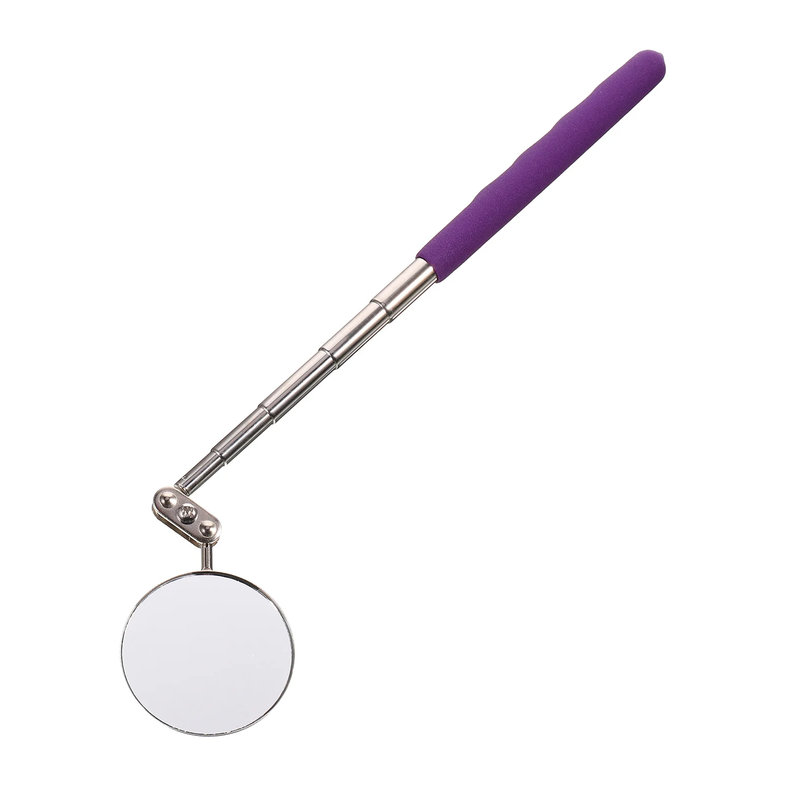 

Telescoping Adjustable Size Automotive Inspection Mirror Flexible Round 360 Degree Rotation Foldable Design Extendable Handle