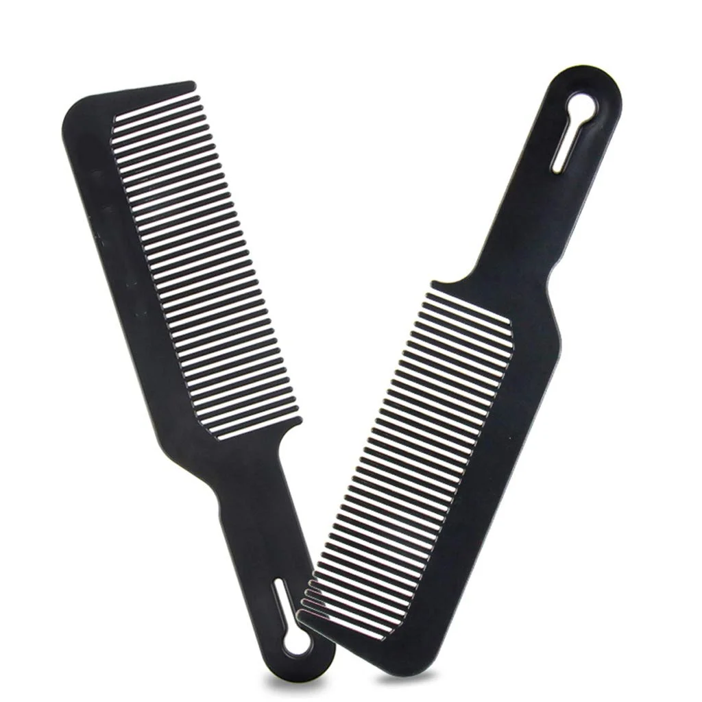 Flat Top Comb Men Portable Cut Comb Hairdresser Salon Oil Head Hair Brush Hairdressing Comb Tool (Black, White, Red)